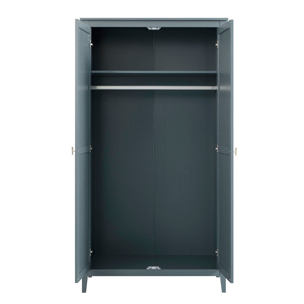 Oakham Double Wardrobe, Stormy Blue