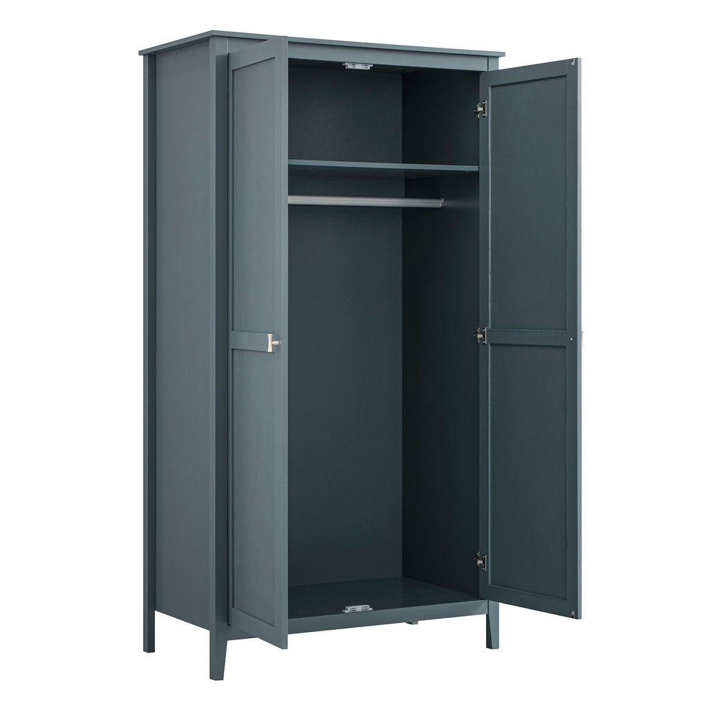 Oakham Double Wardrobe, Stormy Blue