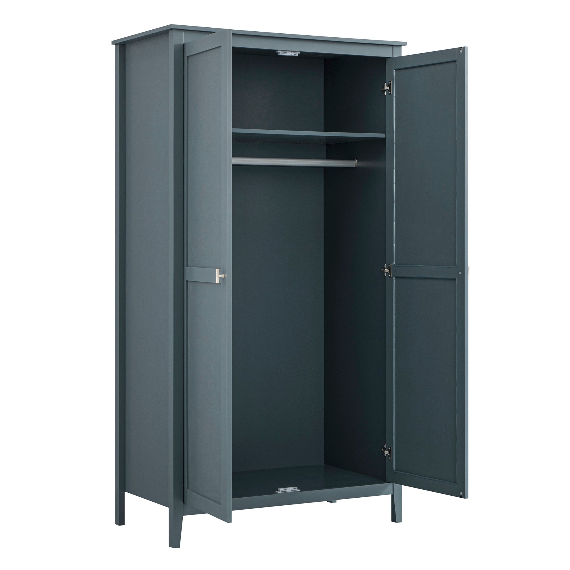 Oakham Double Wardrobe, Stormy Blue