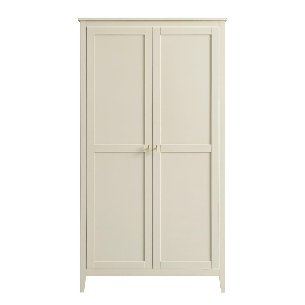 Oakham Double Wardrobe, Shaded White