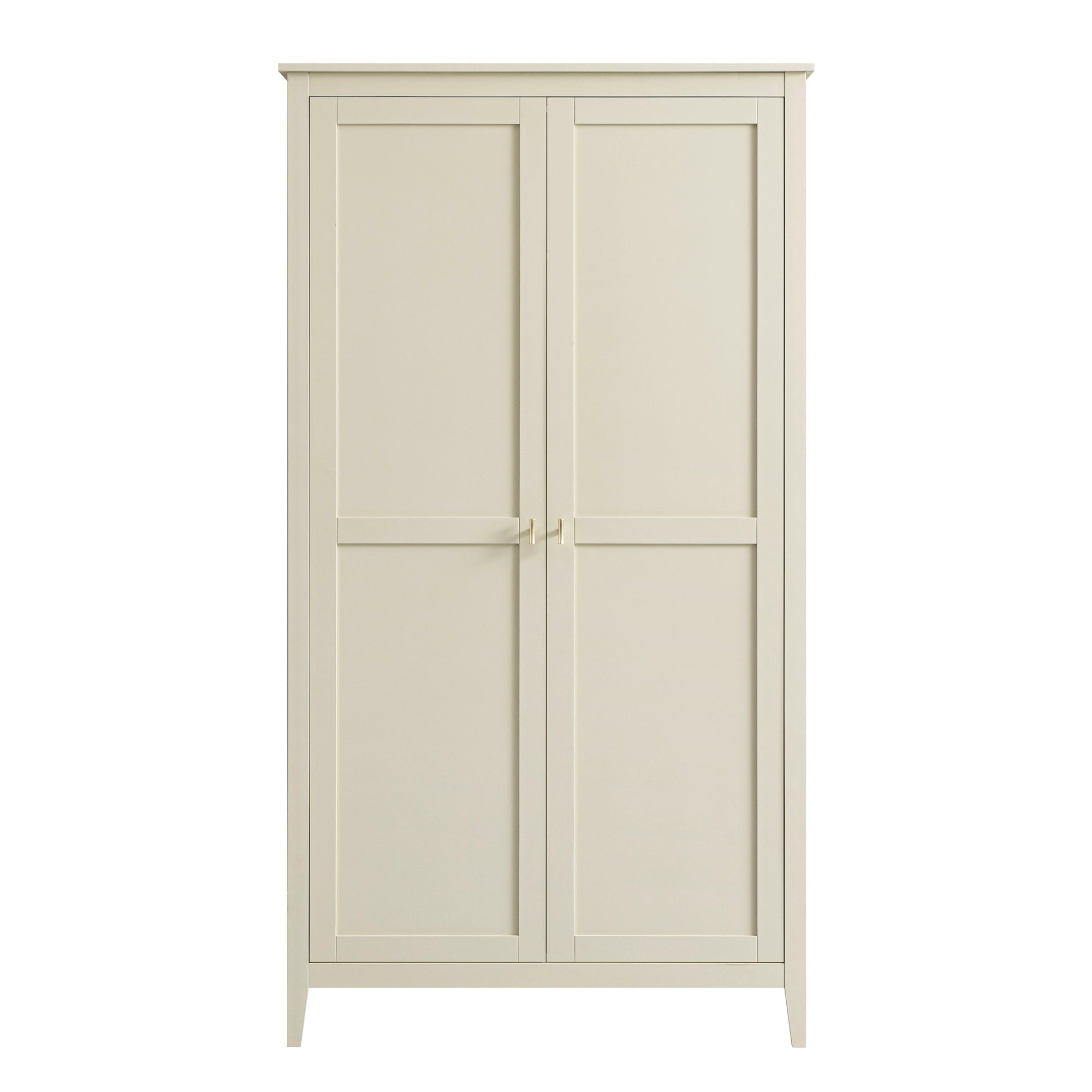 Oakham Double Wardrobe, Shaded White