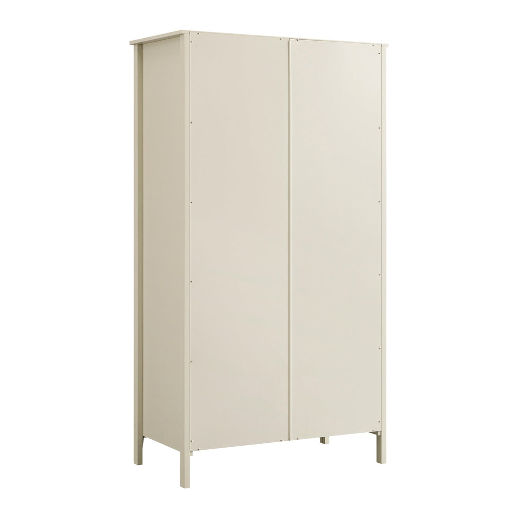 Oakham Double Wardrobe, Shaded White
