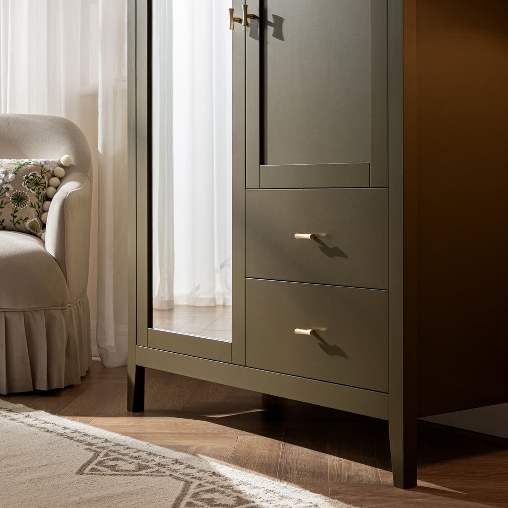 Oakham Mirrored Double Wardrobe, Olive Grove