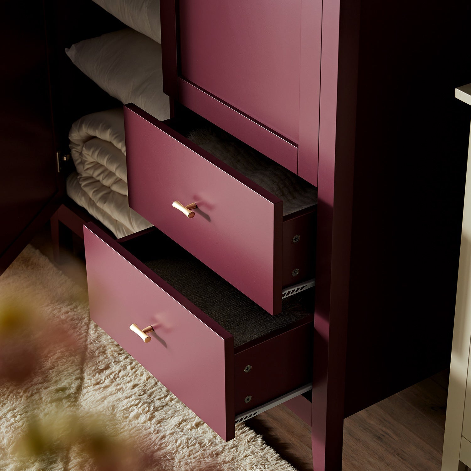 Oakham Mirrored Double Wardrobe, Wild Cherry