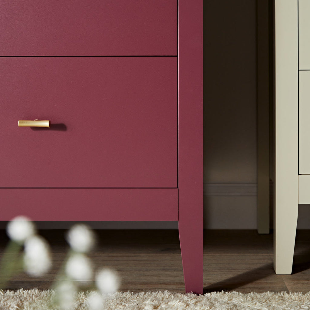 Oakham Mirrored Double Wardrobe, Wild Cherry