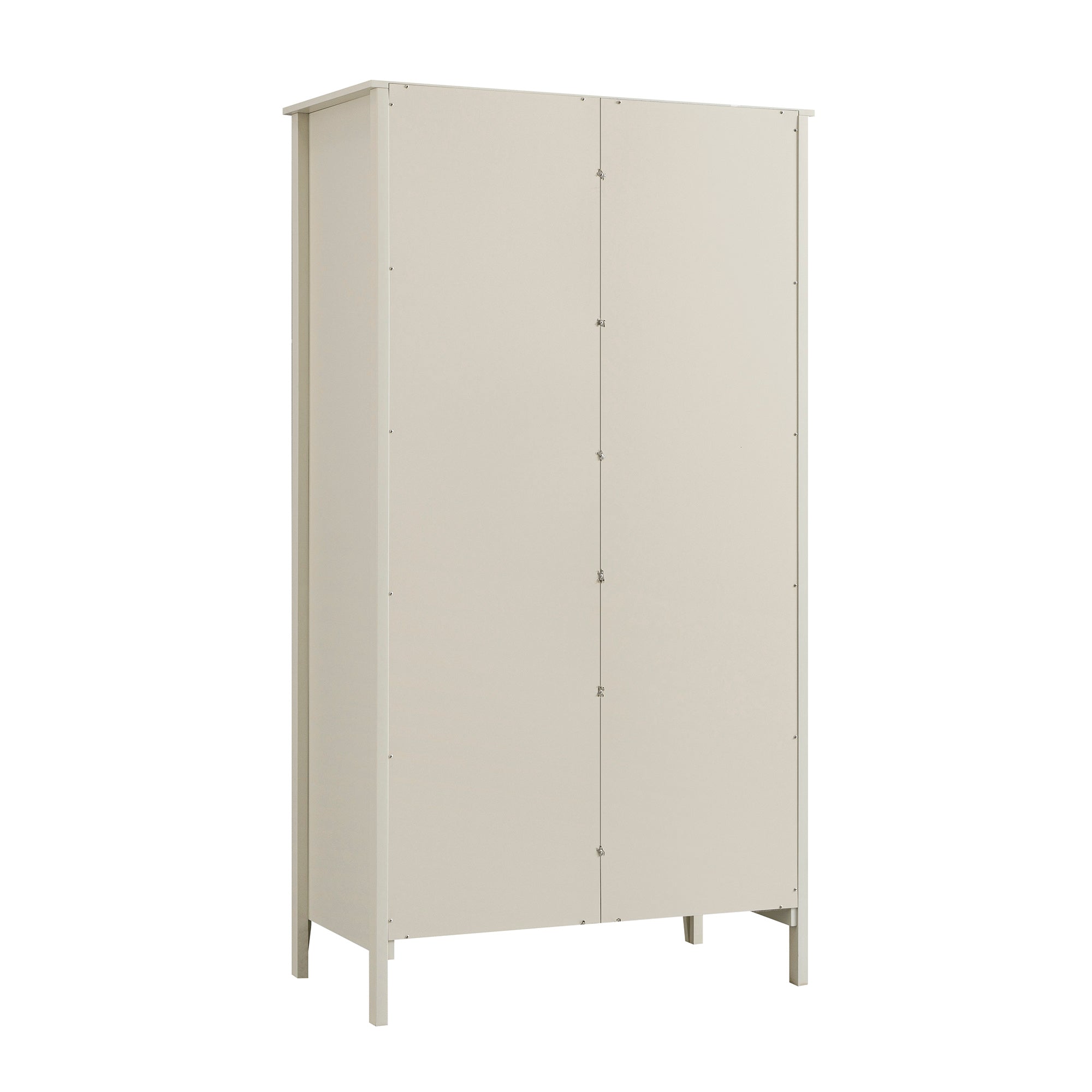 Oakham Mirrored Double Wardrobe, Shaded White