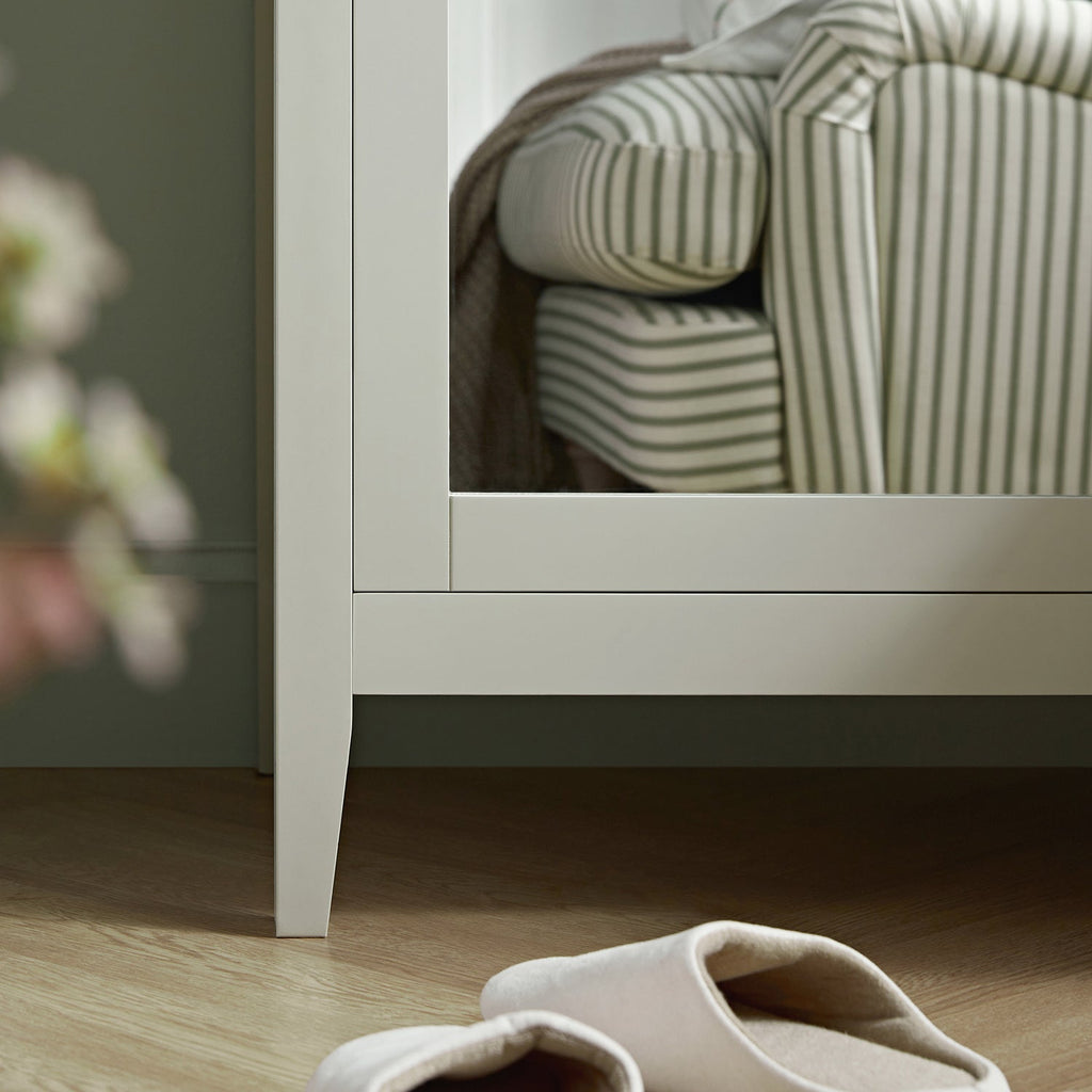 Oakham Mirrored Double Wardrobe, Shaded White