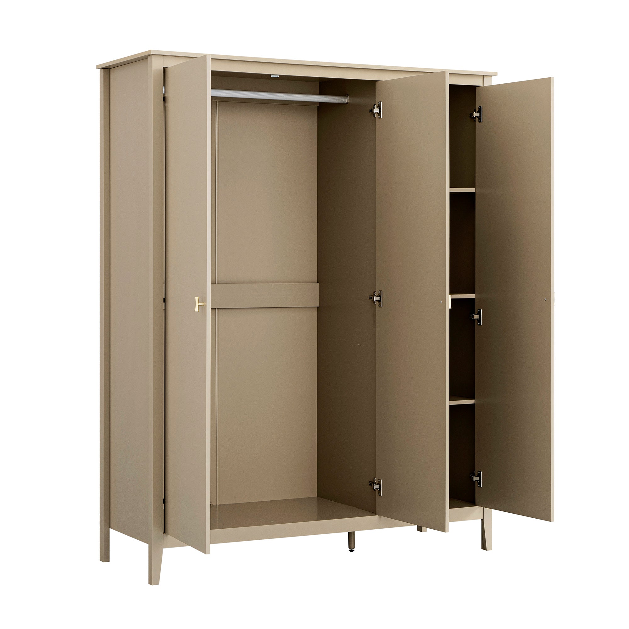 Oakham Triple Wardrobe, Deep Greige