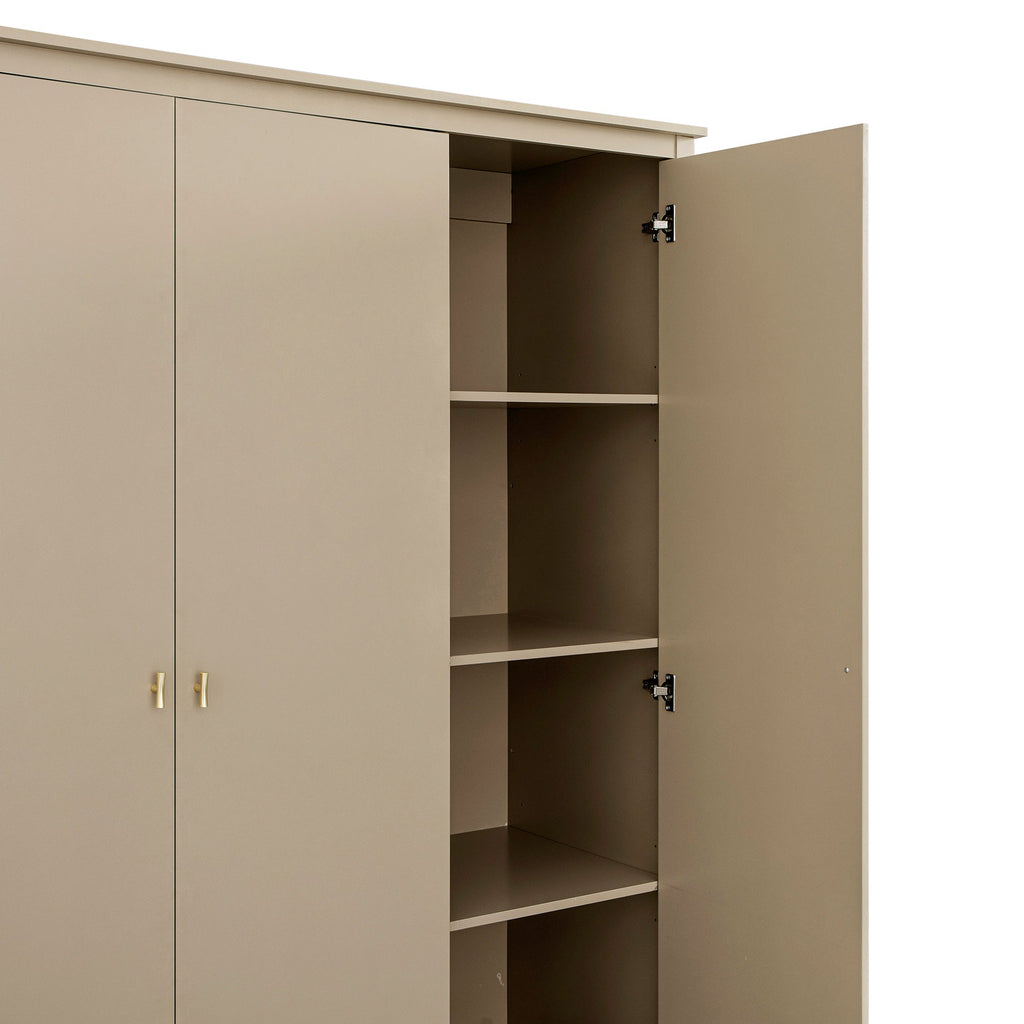 Oakham Triple Wardrobe, Deep Greige