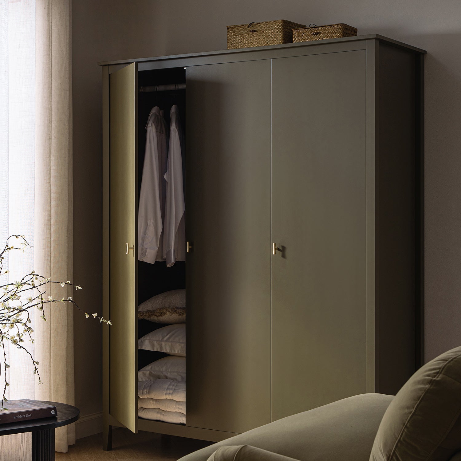 Oakham Triple Wardrobe, Olive Grove
