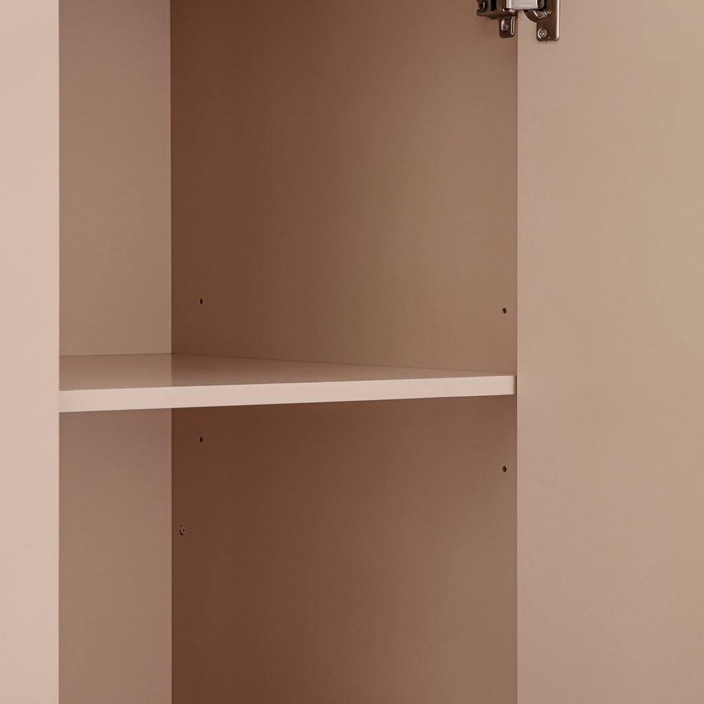 Oakham Triple Wardrobe, Nude Pink