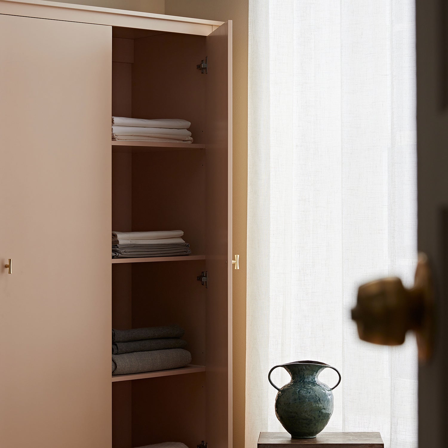 Oakham Triple Wardrobe, Nude Pink