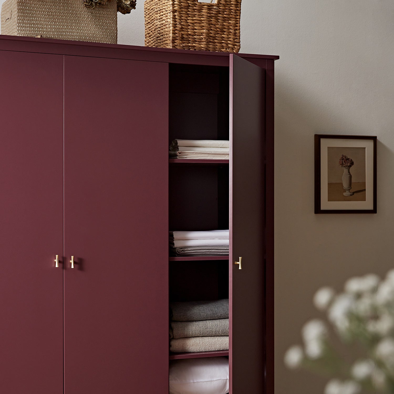 Oakham Triple Wardrobe, Wild Cherry