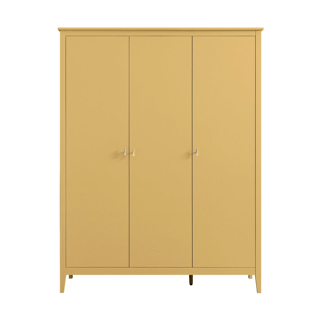 Oakham Triple Wardrobe, Rattan Yellow