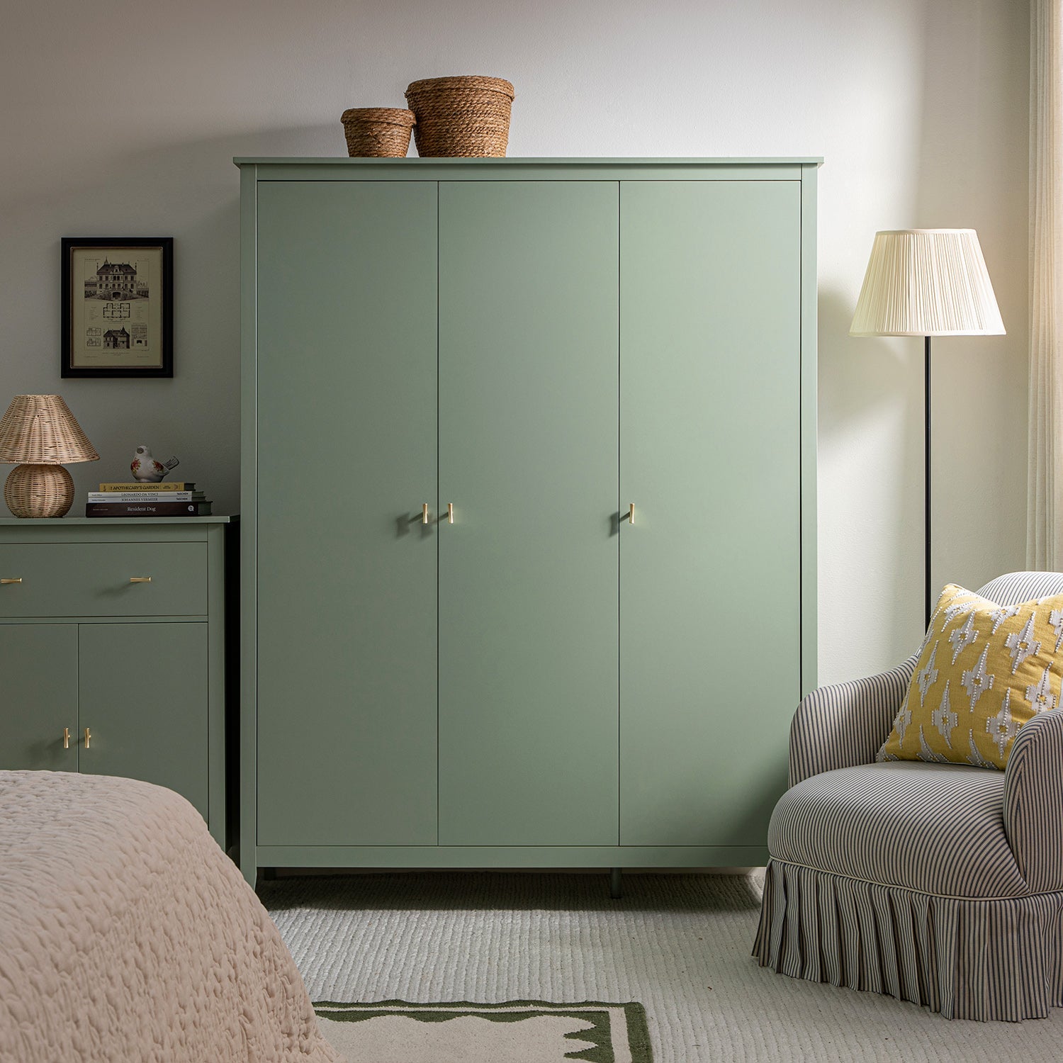 Oakham Triple Wardrobe, Desert Sage