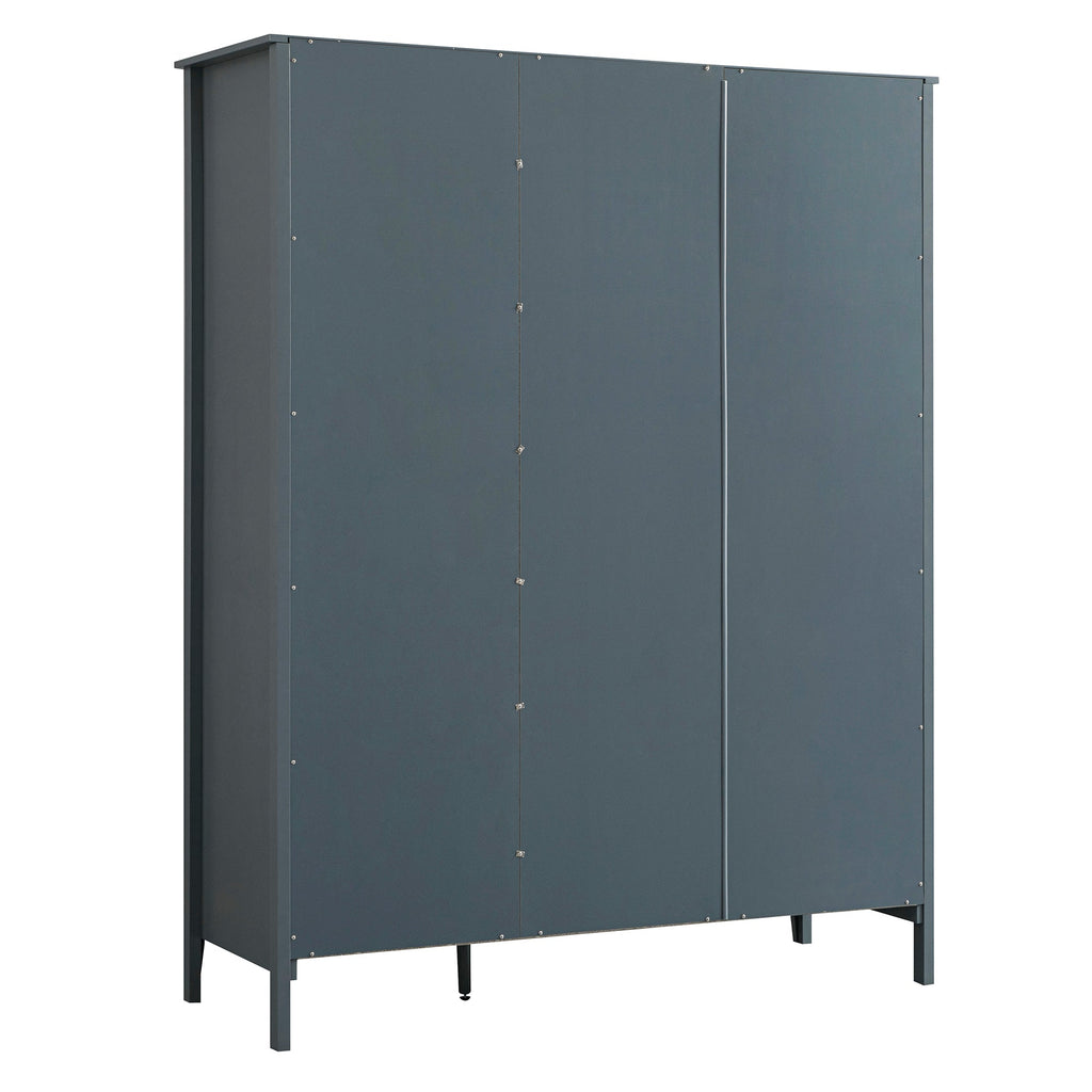 Oakham Triple Wardrobe, Stormy Blue