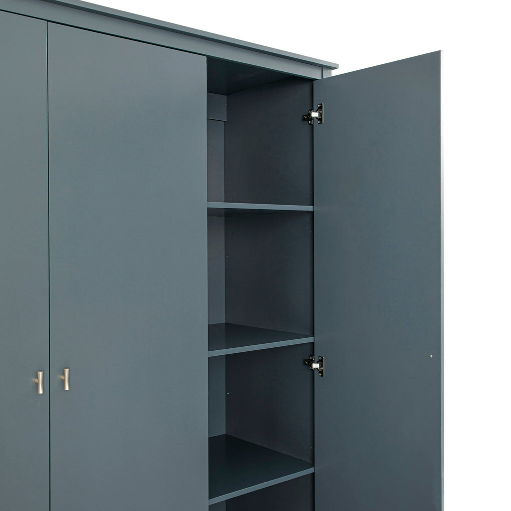 Oakham Triple Wardrobe, Stormy Blue