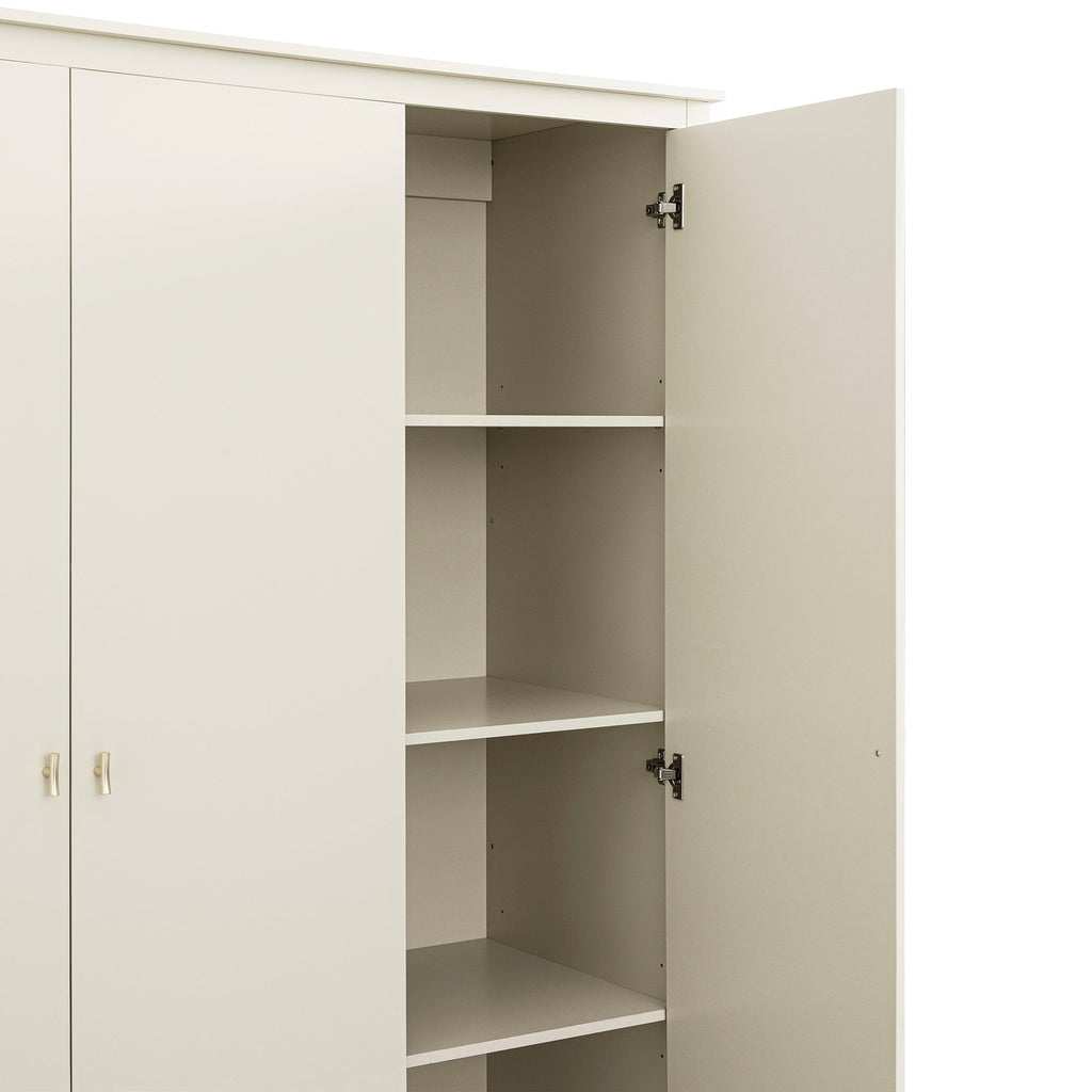 Oakham Triple Wardrobe, Shaded White