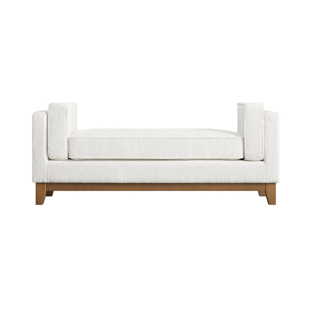 Dipley Beige Boucle Upholstered Bench