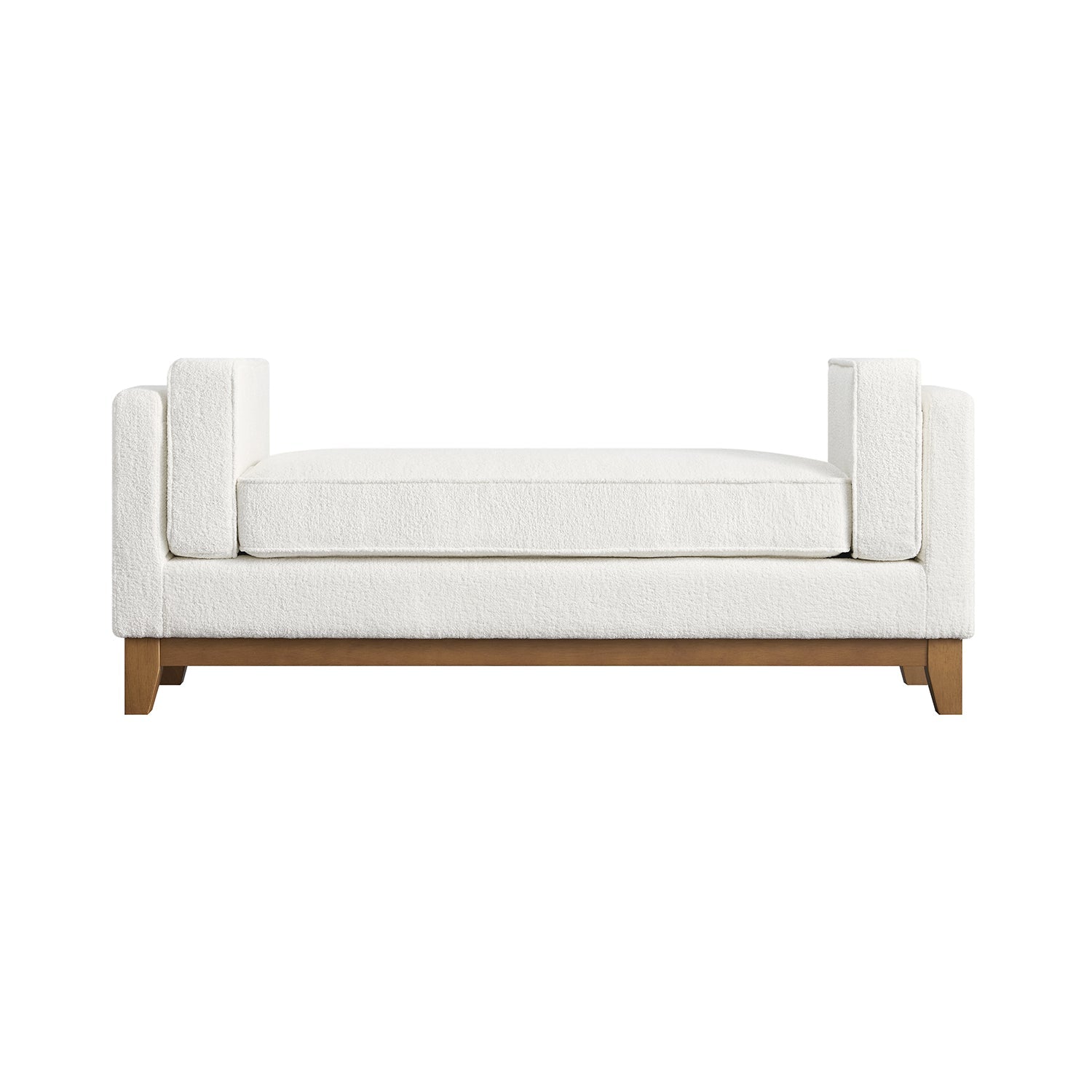 Dipley Beige Boucle Upholstered Bench