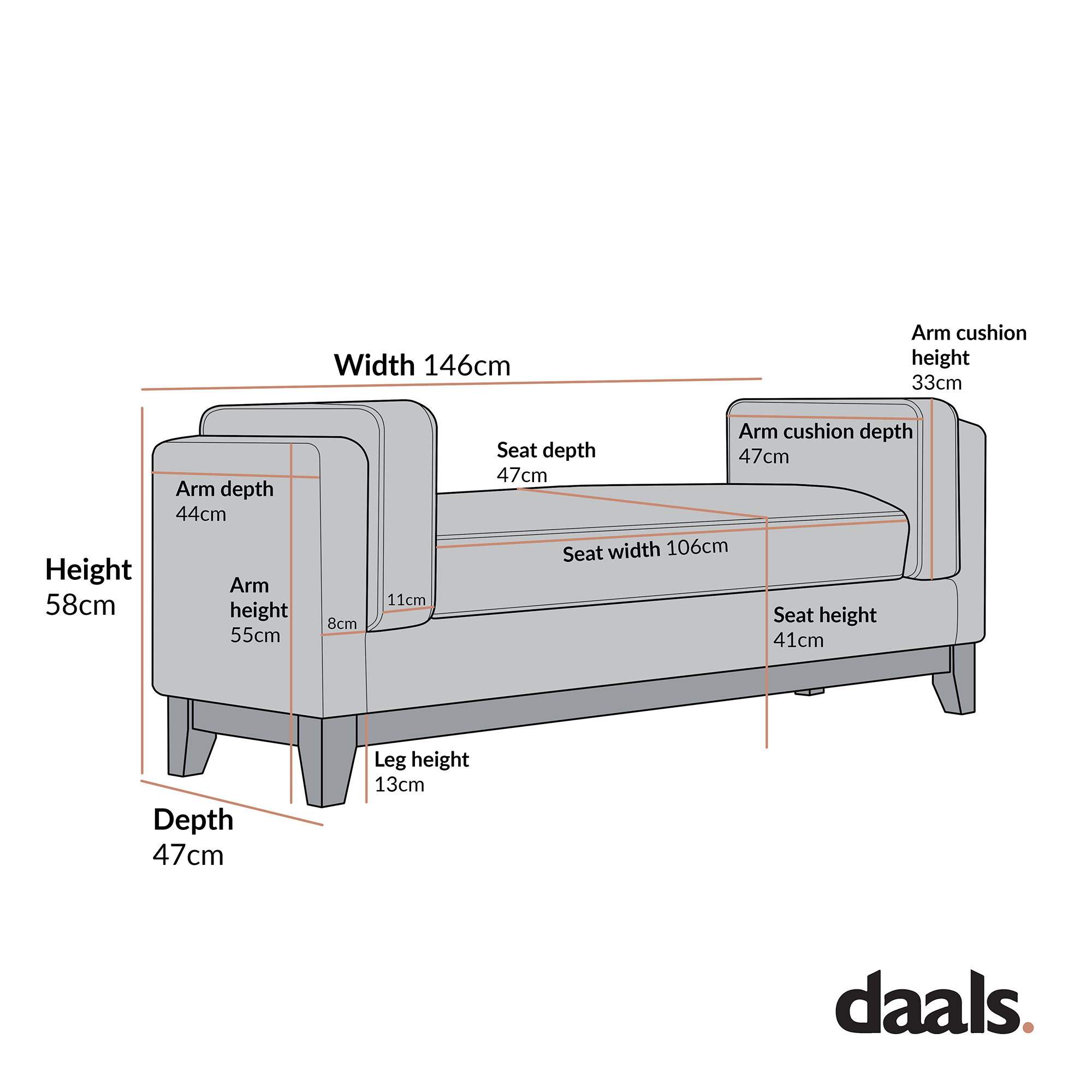 Dipley Oatmeal Woven Fabric Upholstered Bench
