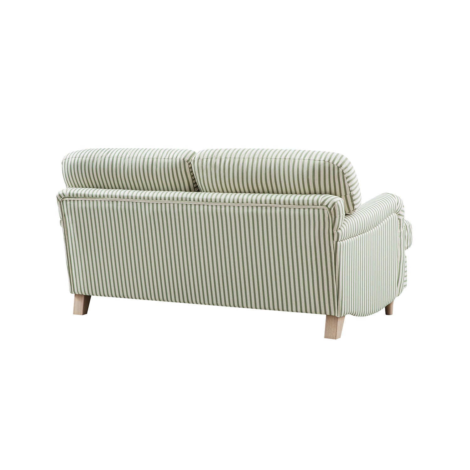 Daphnis Green Striped Linen Blend Sofa, 2-Seater