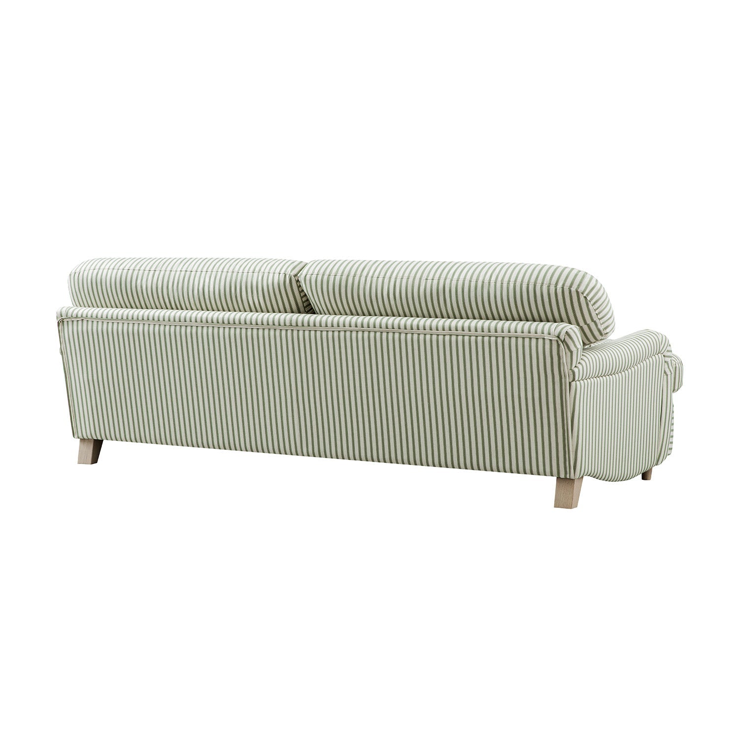 Daphnis Green Striped Linen Blend Sofa Bed, Large 3-Seater