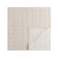 Maison Cream Floral Quilted Cotton Velvet Bedspread