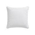 Esmeralda White Floral Embroidered Linen Blend Cushion