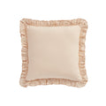 Lucinda Peach Melba Ruffle Linen Blend Cushion