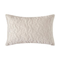 Maison Cream Floral Quilted Cotton Velvet Cushion