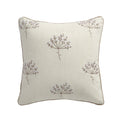 Meadow Cream Sprig Embroidered Cotton Cushion