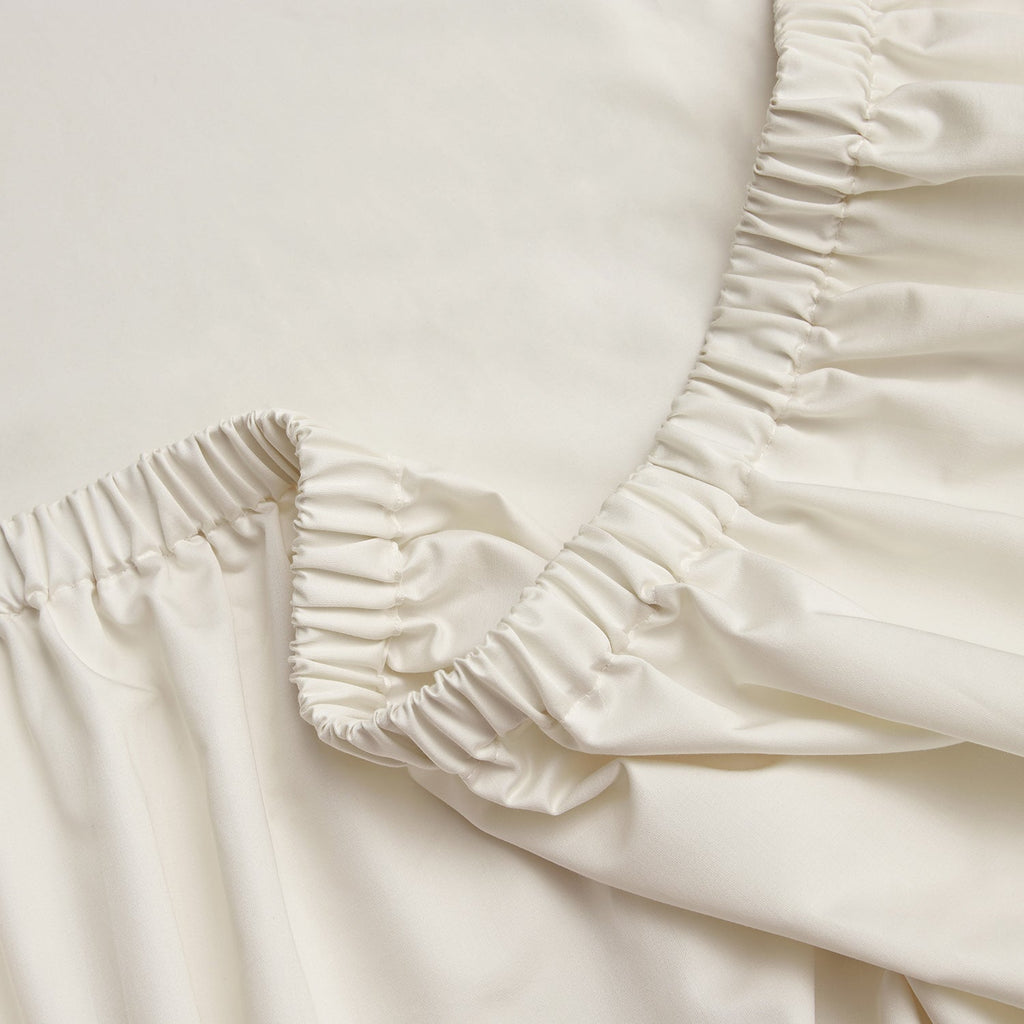 Hotel Collection 600 Thread Count Cotton Sateen Deep Fitted Sheet - Ivory