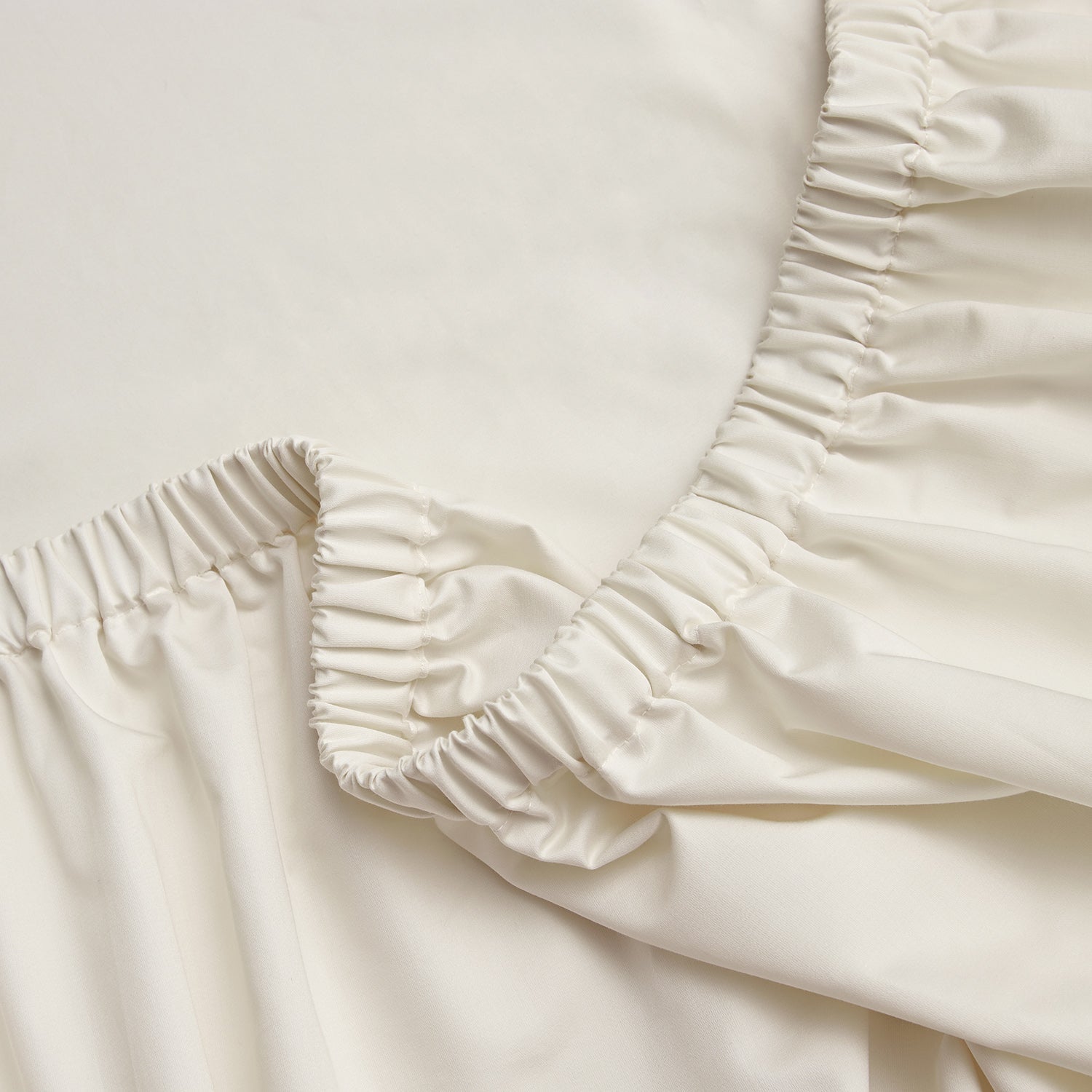 Hotel Collection 600 Thread Count Cotton Sateen Deep Fitted Sheet - Ivory