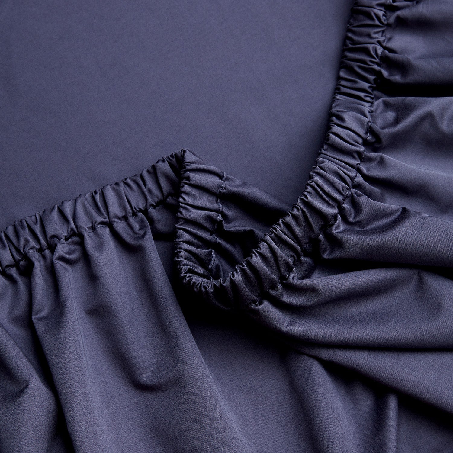 Hotel Collection 600 Thread Count Cotton Sateen Deep Fitted Sheet - Navy