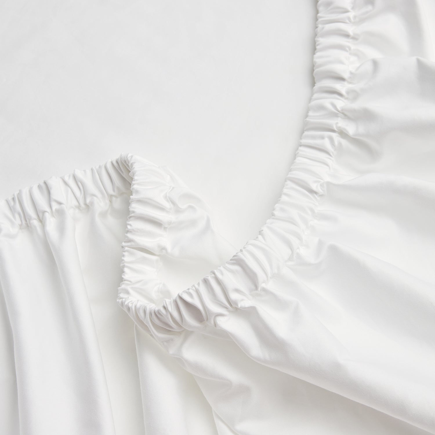 Hotel Collection 400 Thread Count Cotton Sateen Fitted Sheet - White