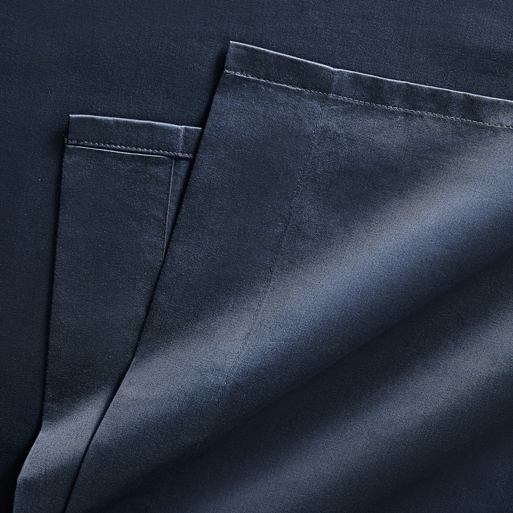 Hotel Collection 600 Thread Count Cotton Sateen Flat Sheet - Navy