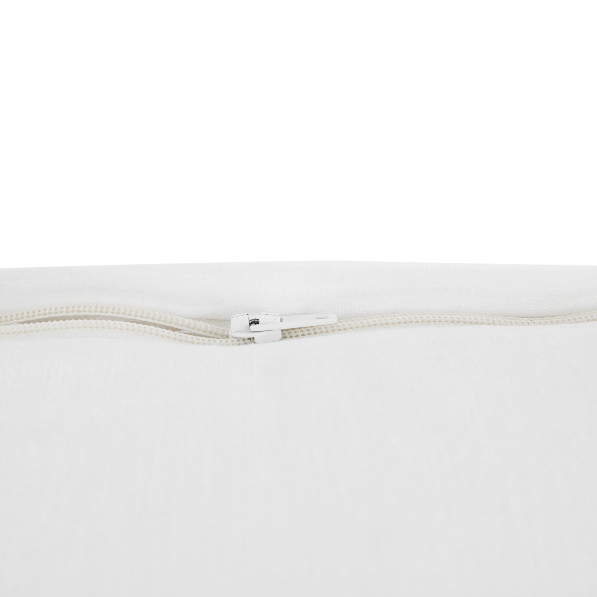 Matilda White Scallop Quilted Linen Blend Continental Square Pillowcases - Pair