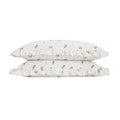 Darcy Rose Ivory White Ruffle Linen Blend Pillowcases - Pair