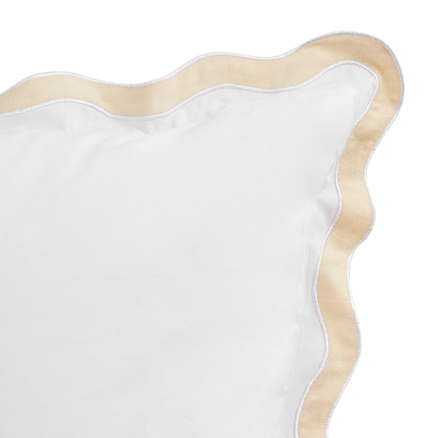 Lucinda Peach Melba Wave 300 Thread Count Cotton Percale King Size Pillowcases - Pair