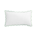 Lucinda Seafoam Green Wave 300 Thread Count Cotton Percale King Size Pillowcases - Pair