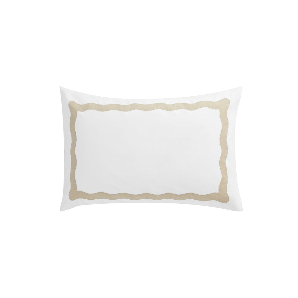 Lucinda Natural Wave 300 Thread Count Cotton Percale Regular Pillowcases - Pair