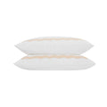 Lucinda Peach Melba Wave 300 Thread Count Cotton Percale Regular Pillowcases - Pair