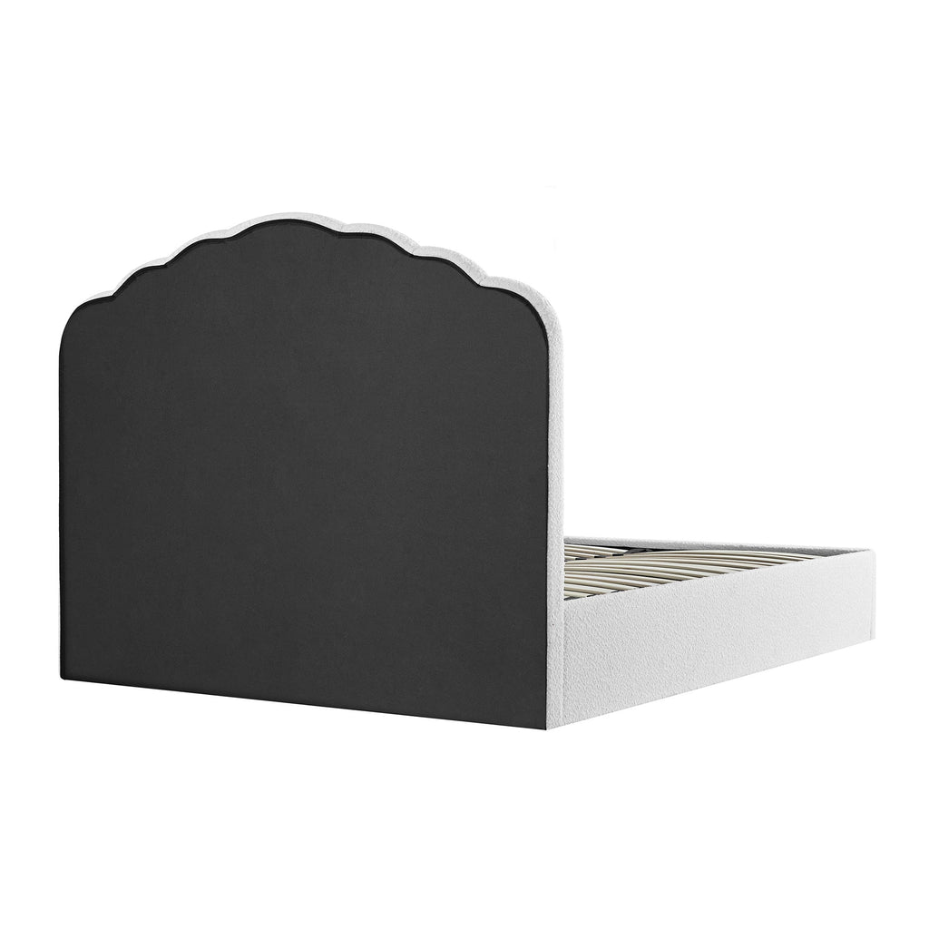 Hana Ottoman Storage Bed, Ecru Boucle