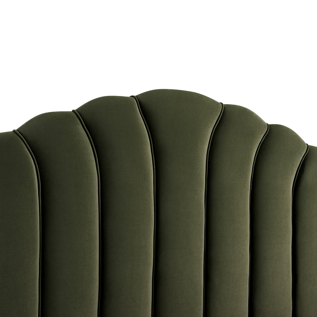 Hana Ottoman Storage Bed, Moss Green Velvet