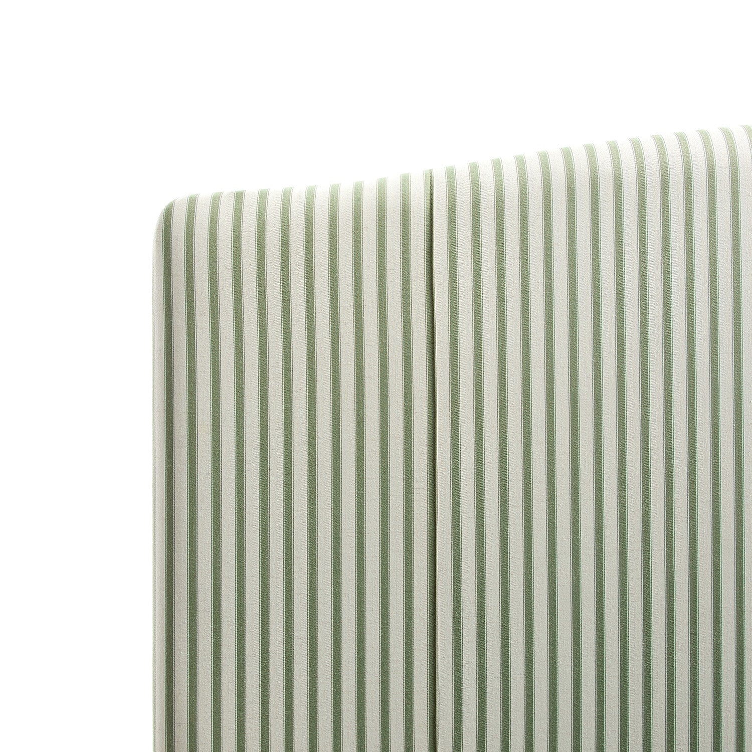 Chilworth Upholstered Ottoman Storage Bed, Green Stripe Linen Blend