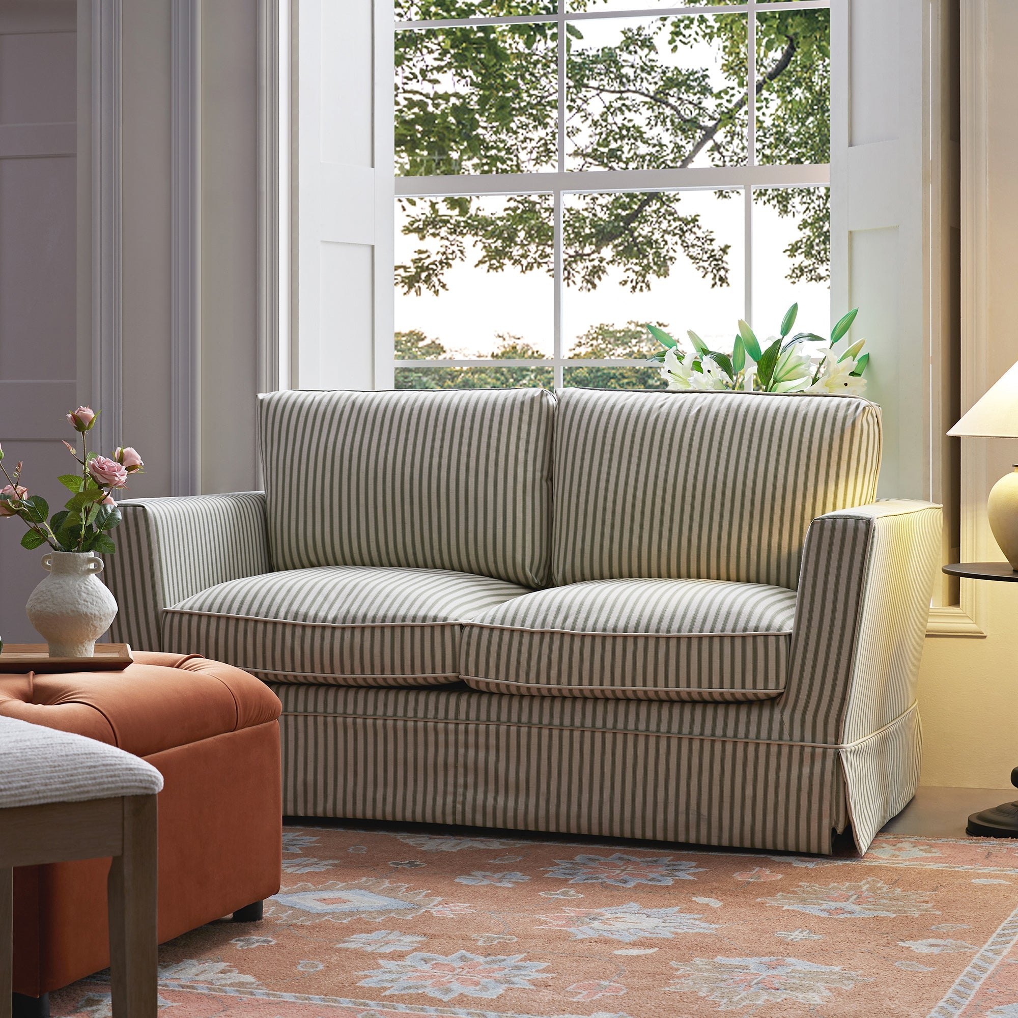 Premium Hand-Knotted Heritage Collection Florentine Rose New Zealand Wool Rug