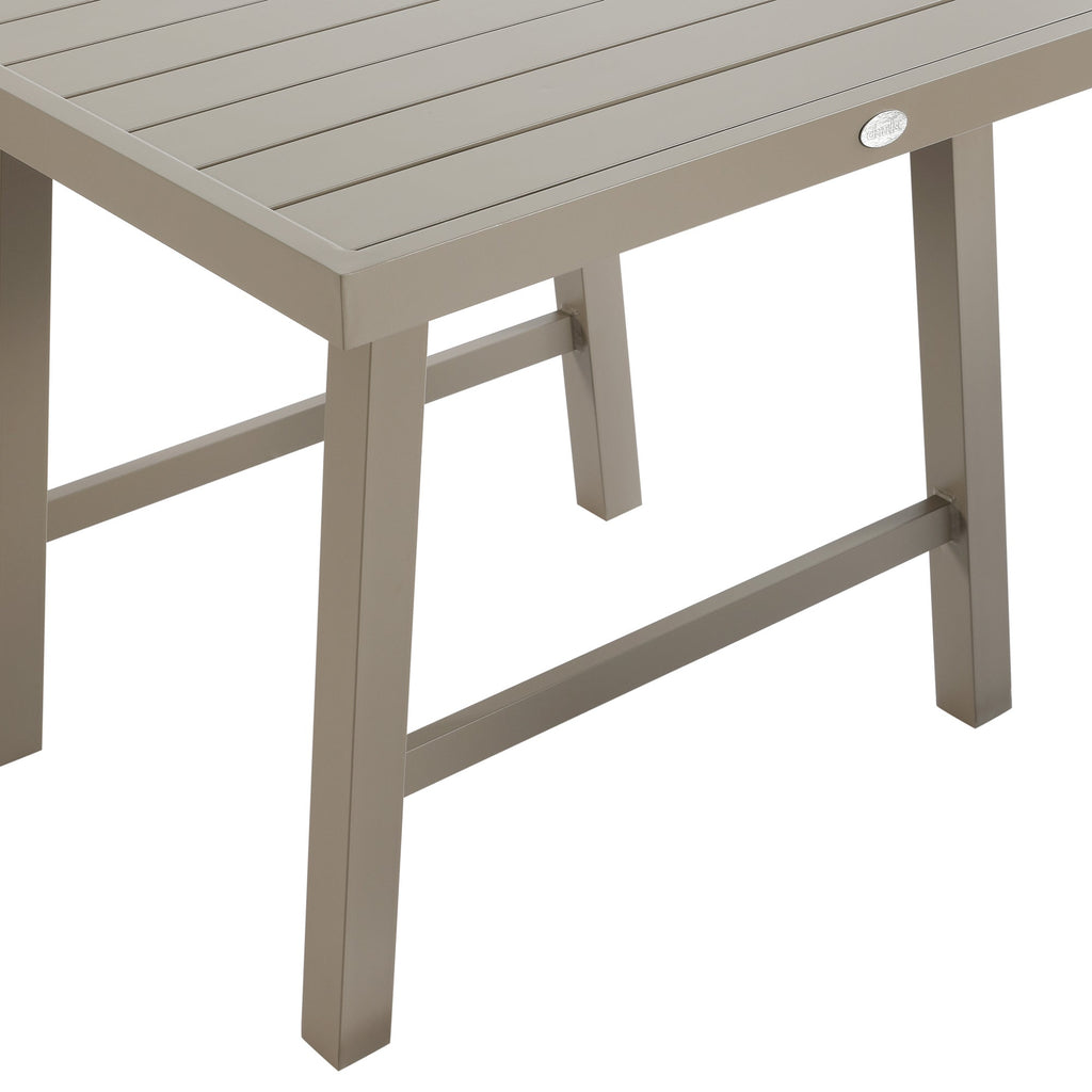 Manresa Rope 4-Seater Square Dining Set, Taupe and Beige