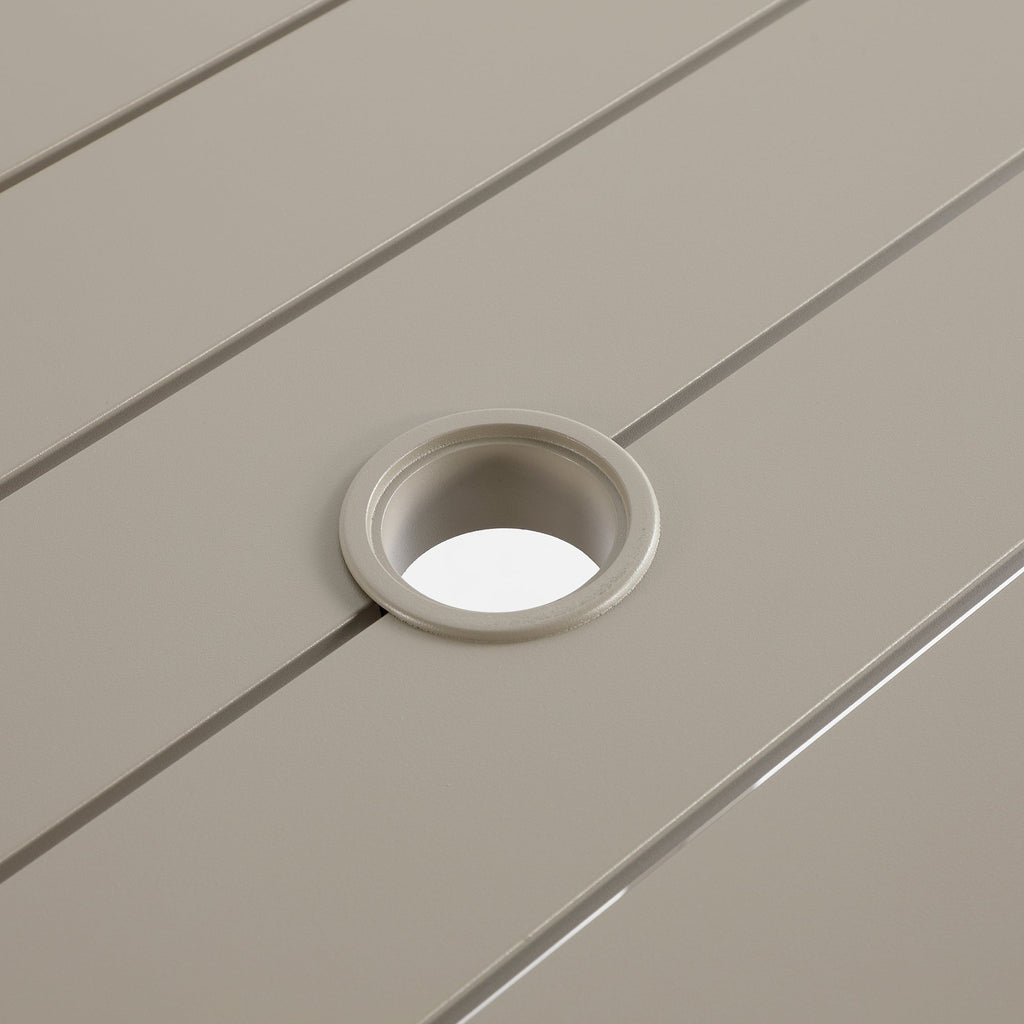 Manresa Rope 4-Seater Square Dining Set, Taupe and Beige