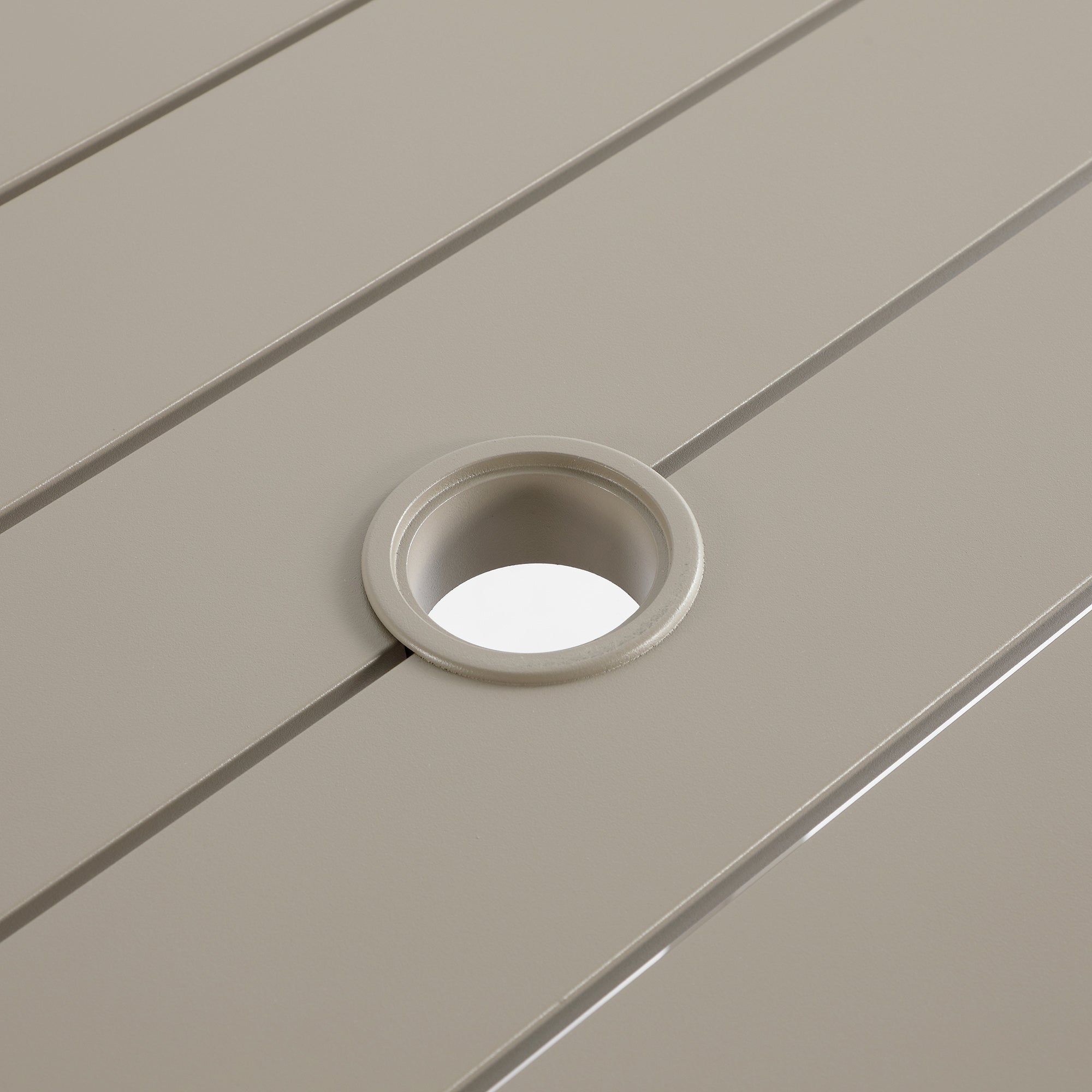 Manresa Rope 4-Seater Square Dining Set, Taupe and Beige